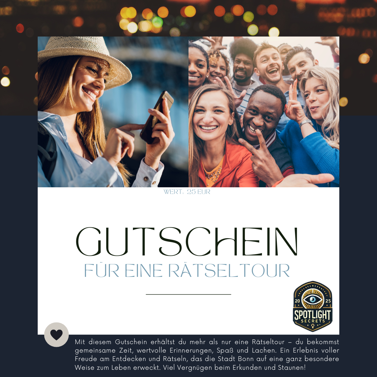Gutschein für eine Rätseltour